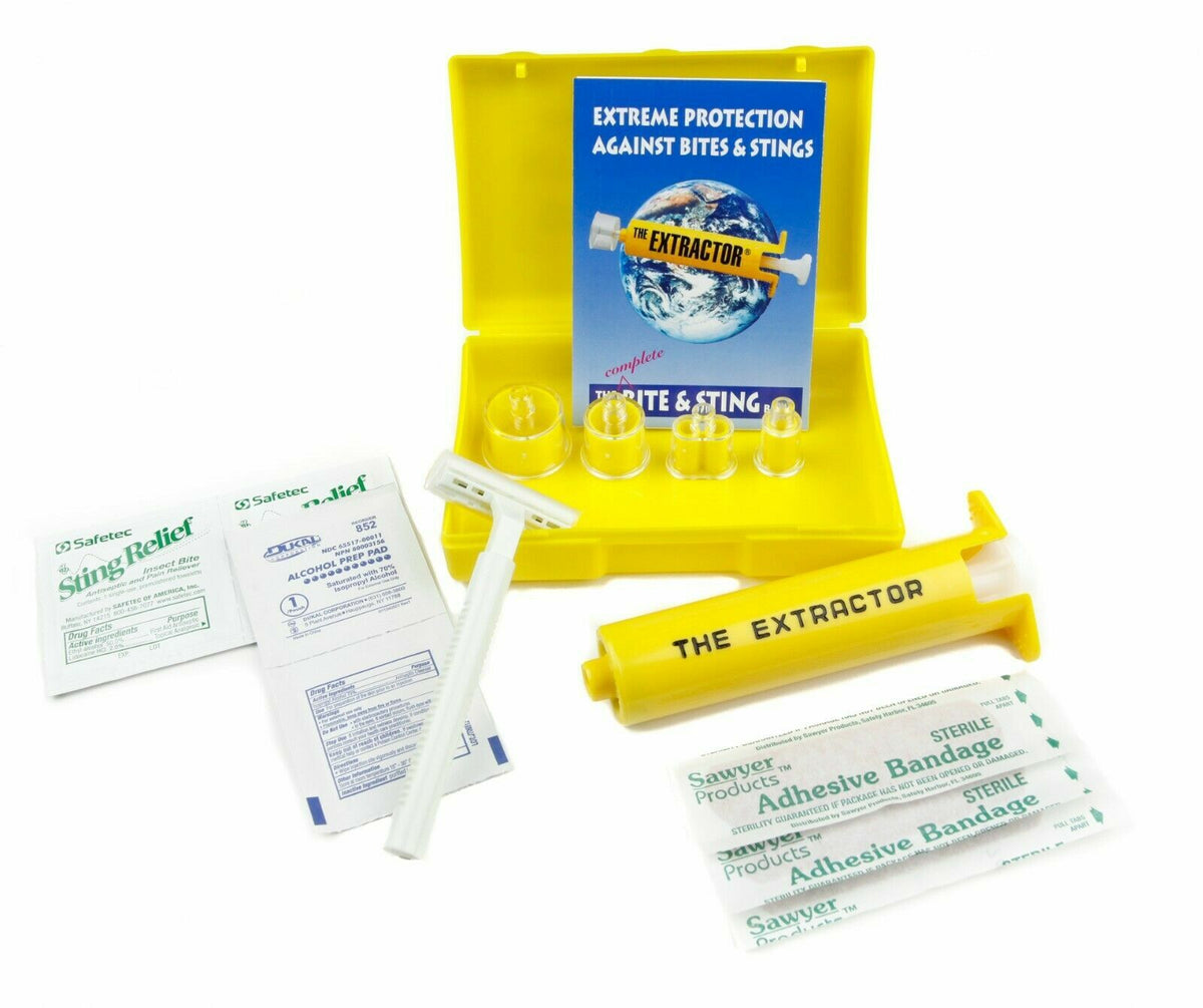 Snake Bite and Sting Extractor Pump Kit - Venom Removal Tool for Bites and Stings