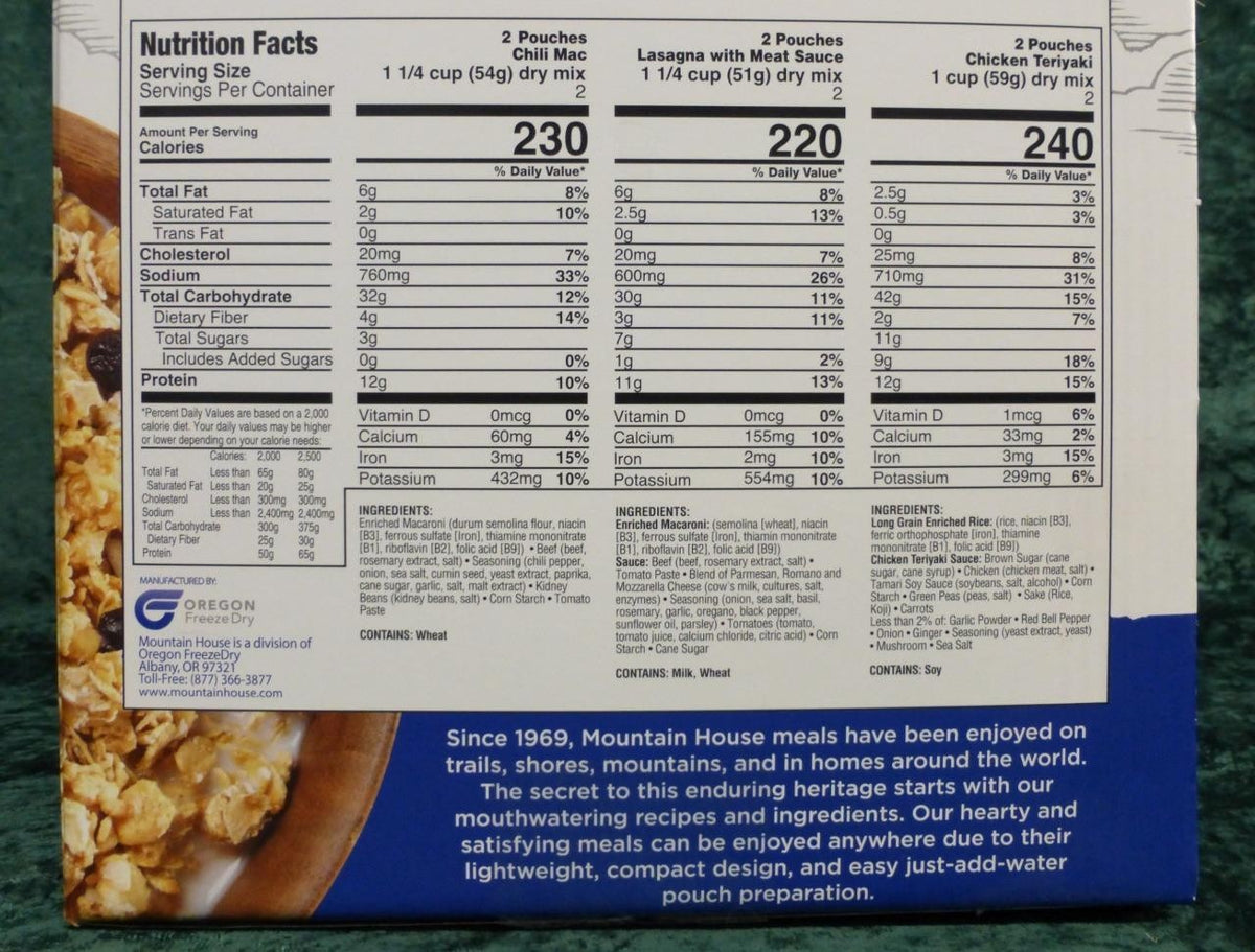 Emergency Freeze Dried Meal Kit - 26 Servings Survival Food with Long Shelf Life