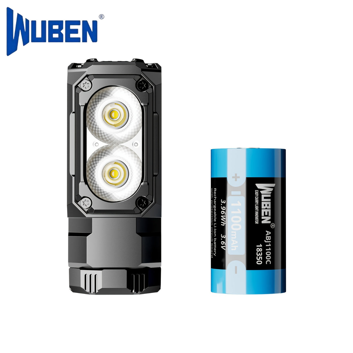 Mini LED Flashlight 1800 Lm Waterproof Magnet USB Rechargeable Torch
