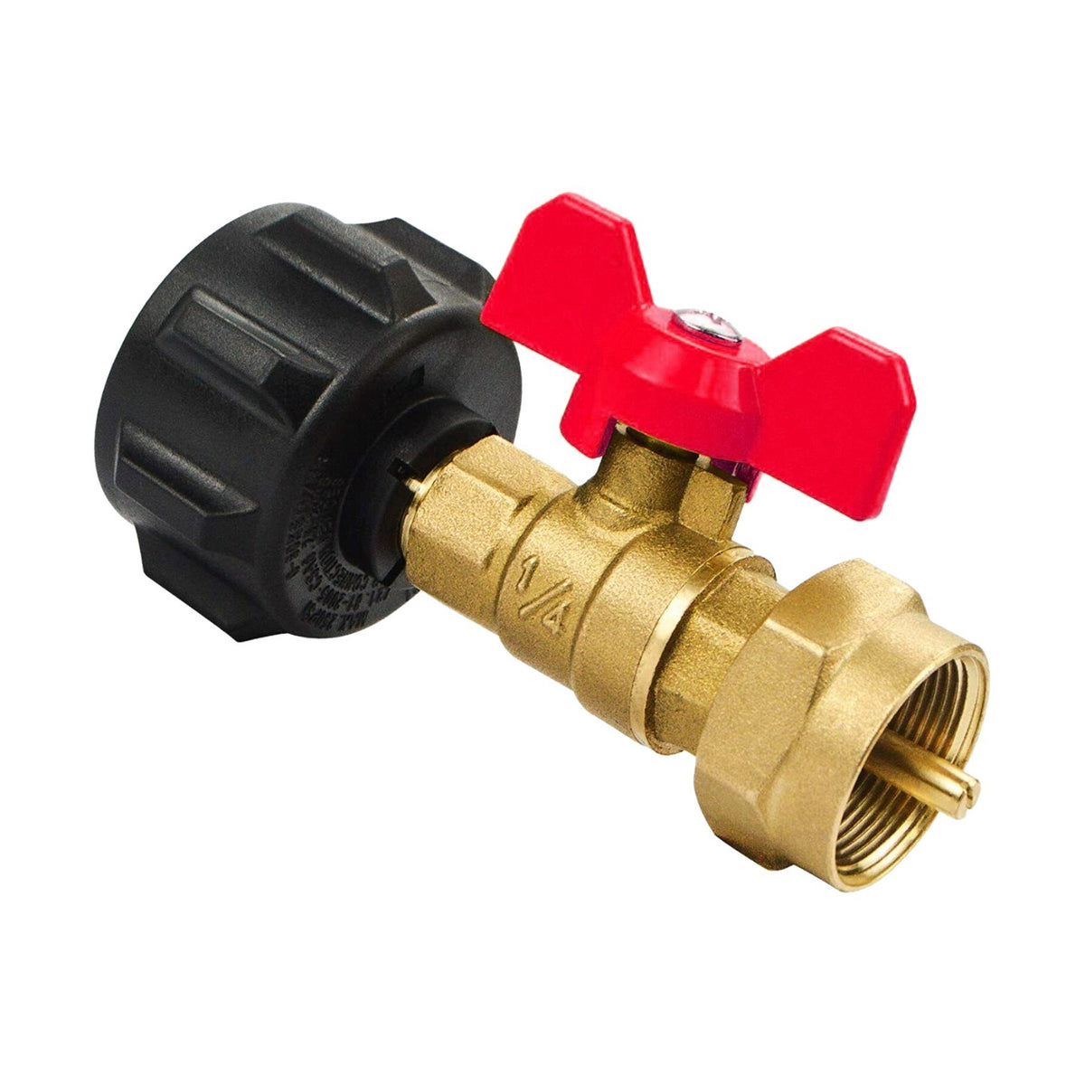 Propane Refill Adapter Valve for 1 lb Gas Cylinders - LP Tank Regulator