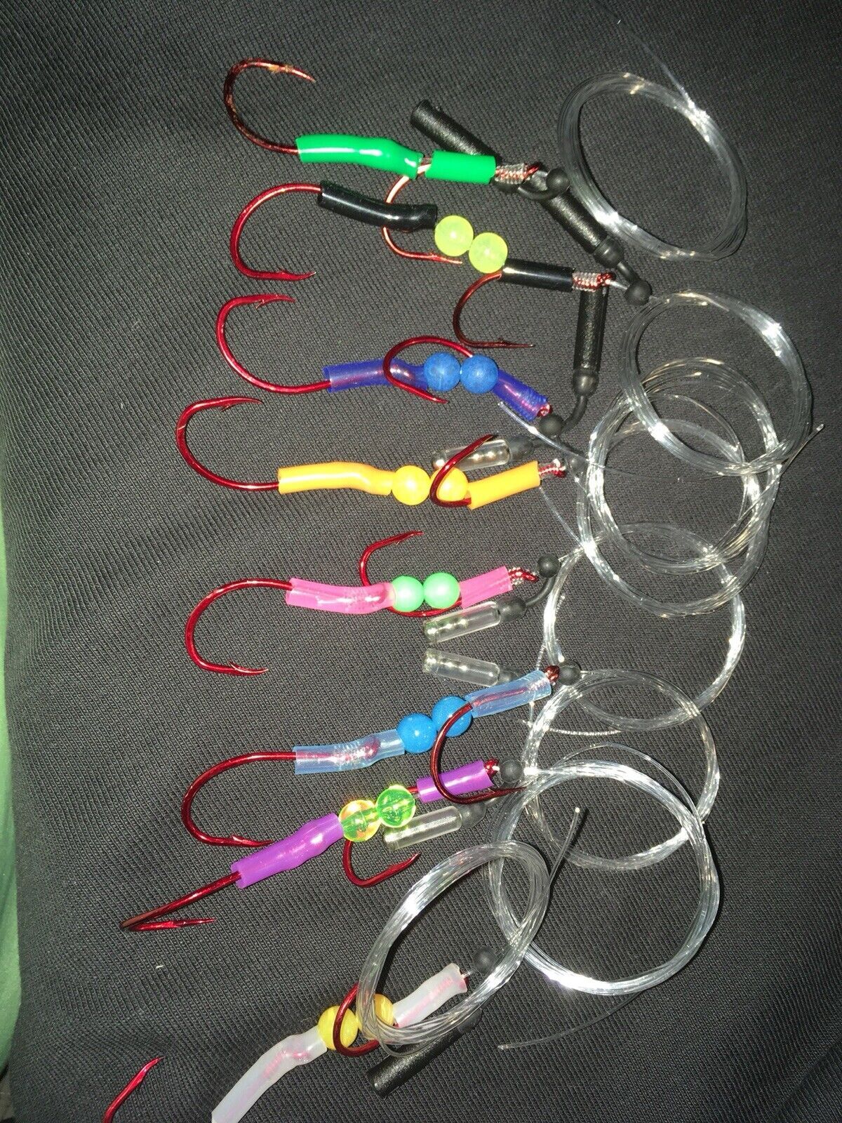 Salmon Trolling Rig Kit with Flash Bulb Flies and Interchangeable Teasers