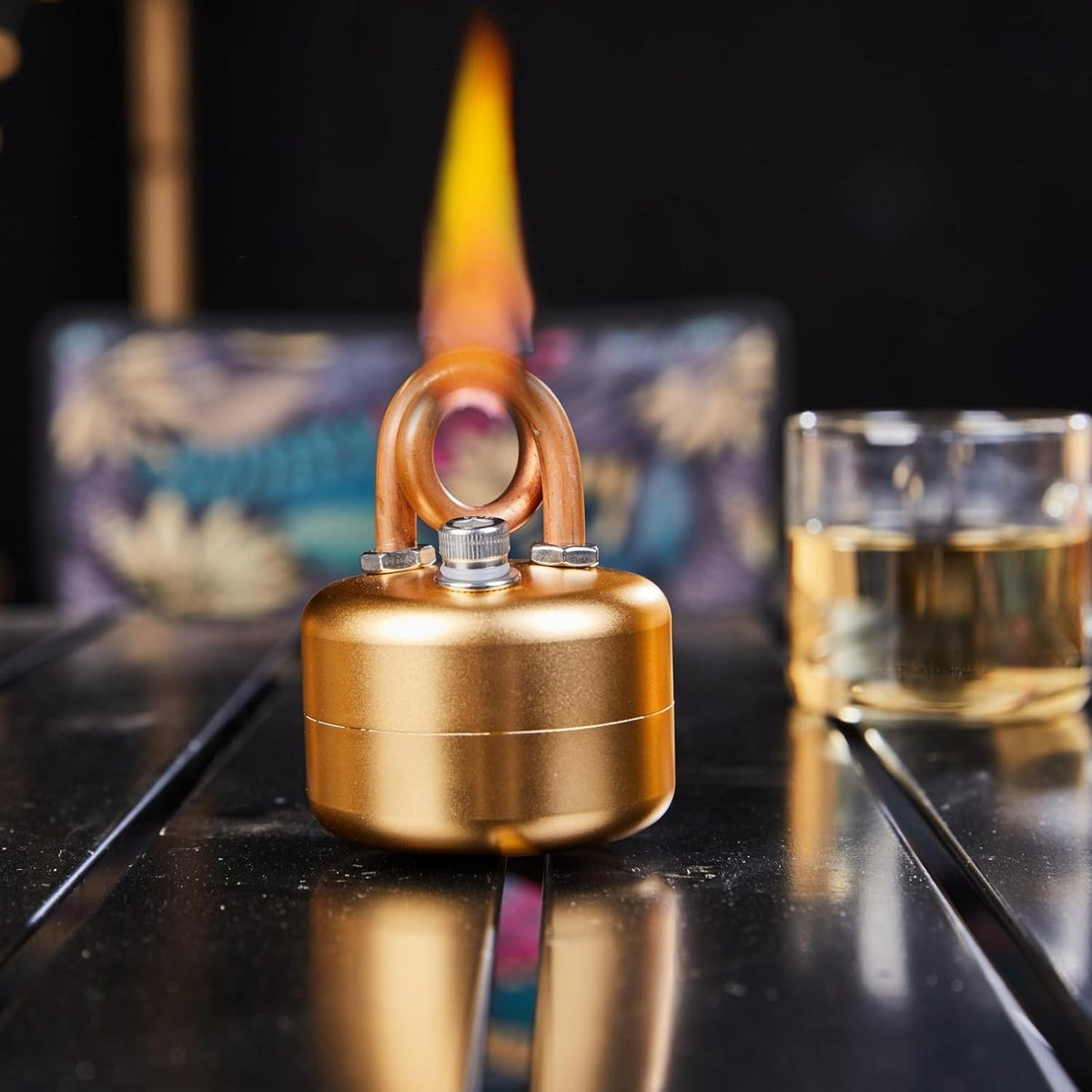 Mini Alcohol Camping Stove Lightweight Brass & Aluminum Spirit Burner Kit
