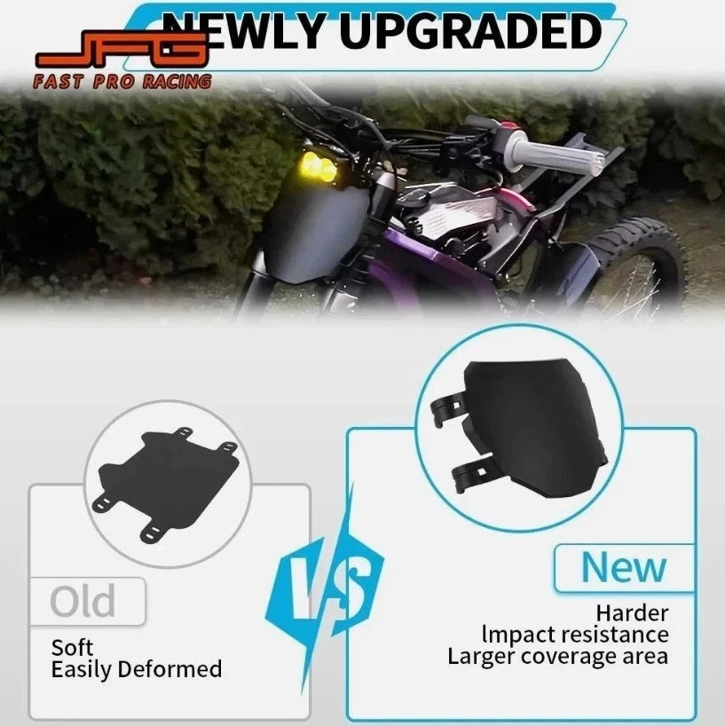 Universal Black Number Plate with Zip Ties for Electric Bikes and Mountain Bikes