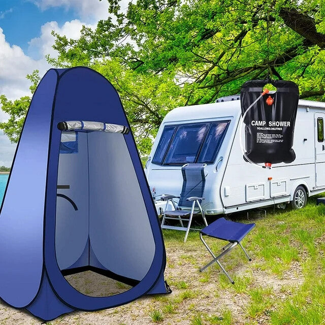 Portable Privacy Shower Tent for Camping & Outdoor Use - Rain Shelter & Changing Room