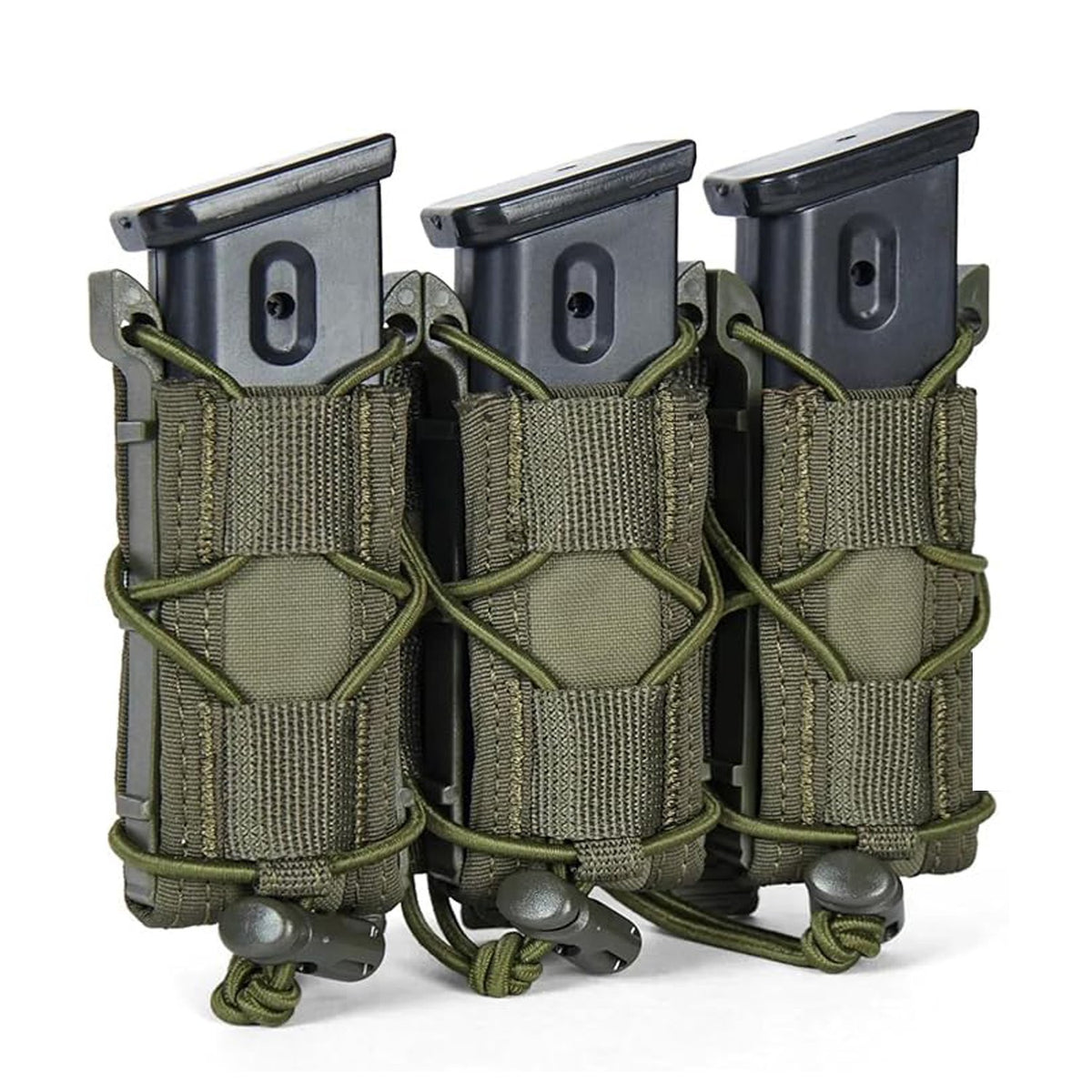 Tactical MOLLE Mag Pouch for 9mm Pistol Magazines - Double & Triple Variants