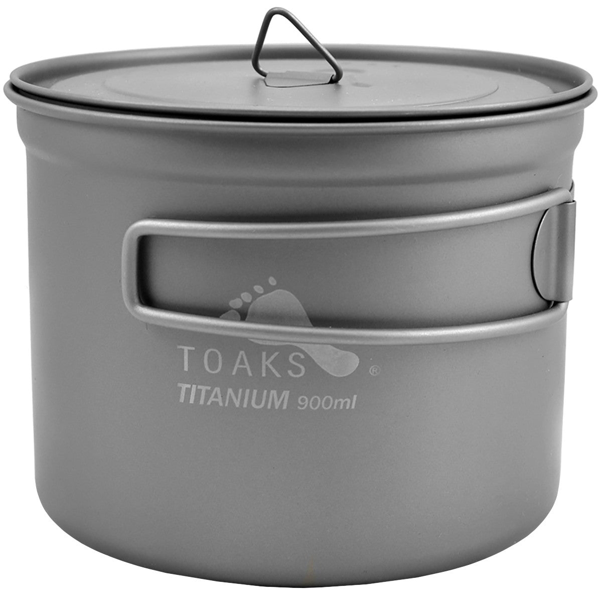 Titanium Camping Cook Pot 900ml D115mm Outdoor Cooking Gear