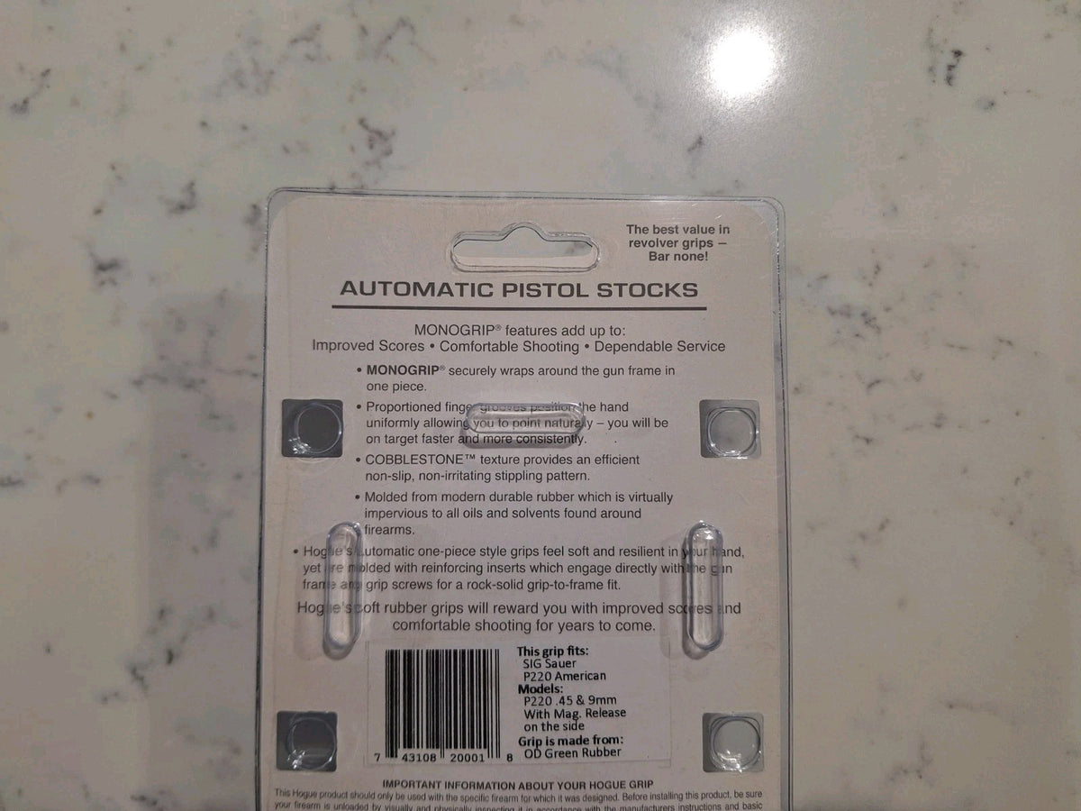 Pistol Grip for SIG P220 DA/SA DAK Handgun - Black Polymer