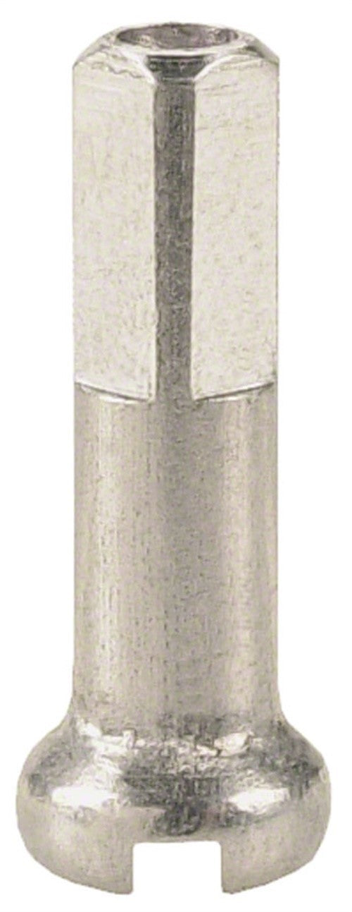 Brass Bicycle Spoke Nipples 2.0 x 16mm Silver Pack of 100 - Wheelbuilding