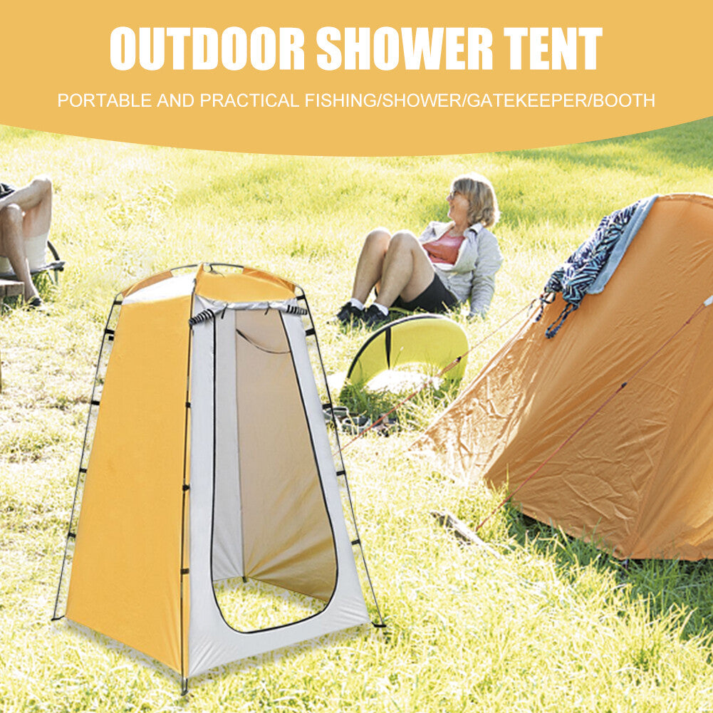 Portable Toilet and Privacy Tent Kit for Outdoor Use - Waterproof & UV-Resistant