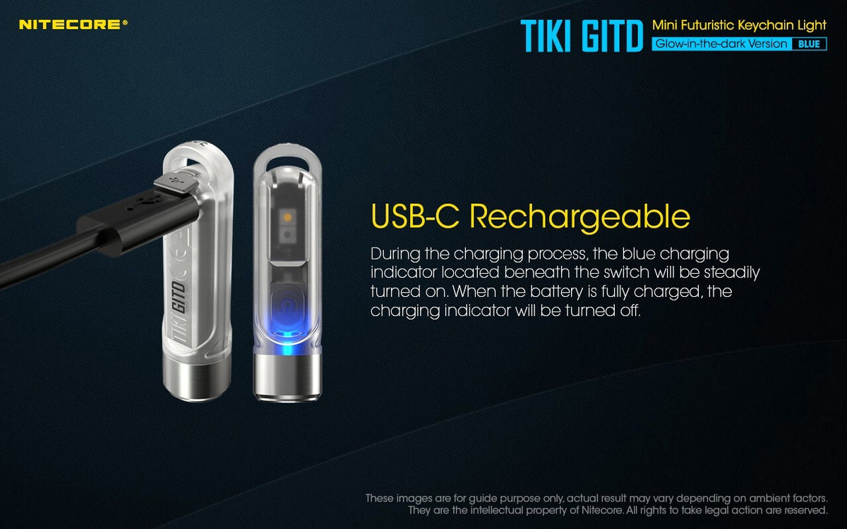 USB-C Rechargeable Keychain Flashlight 300 Lumens UV & High CRI LED