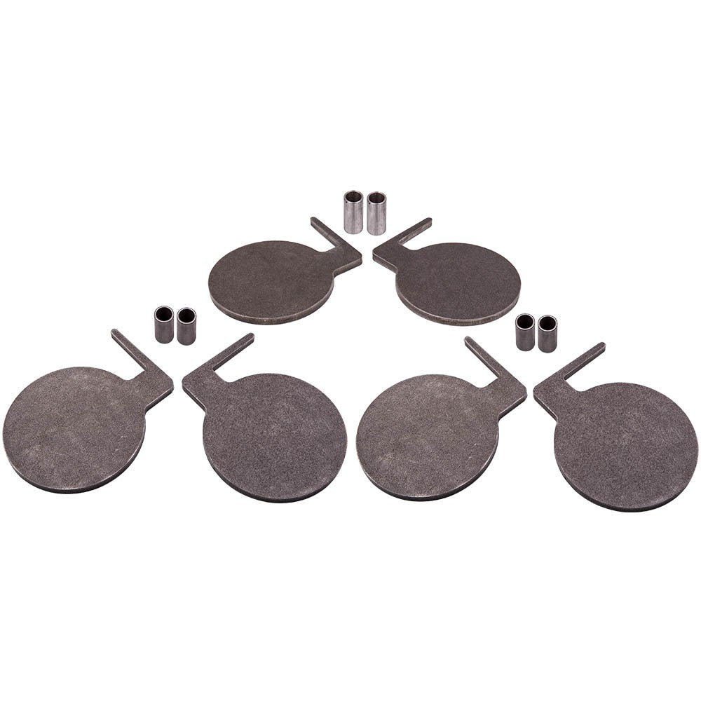 AR500 Steel Dueling Tree Shooting Target Kit - 6 Paddles, 6 Inch, Heavy Gauge
