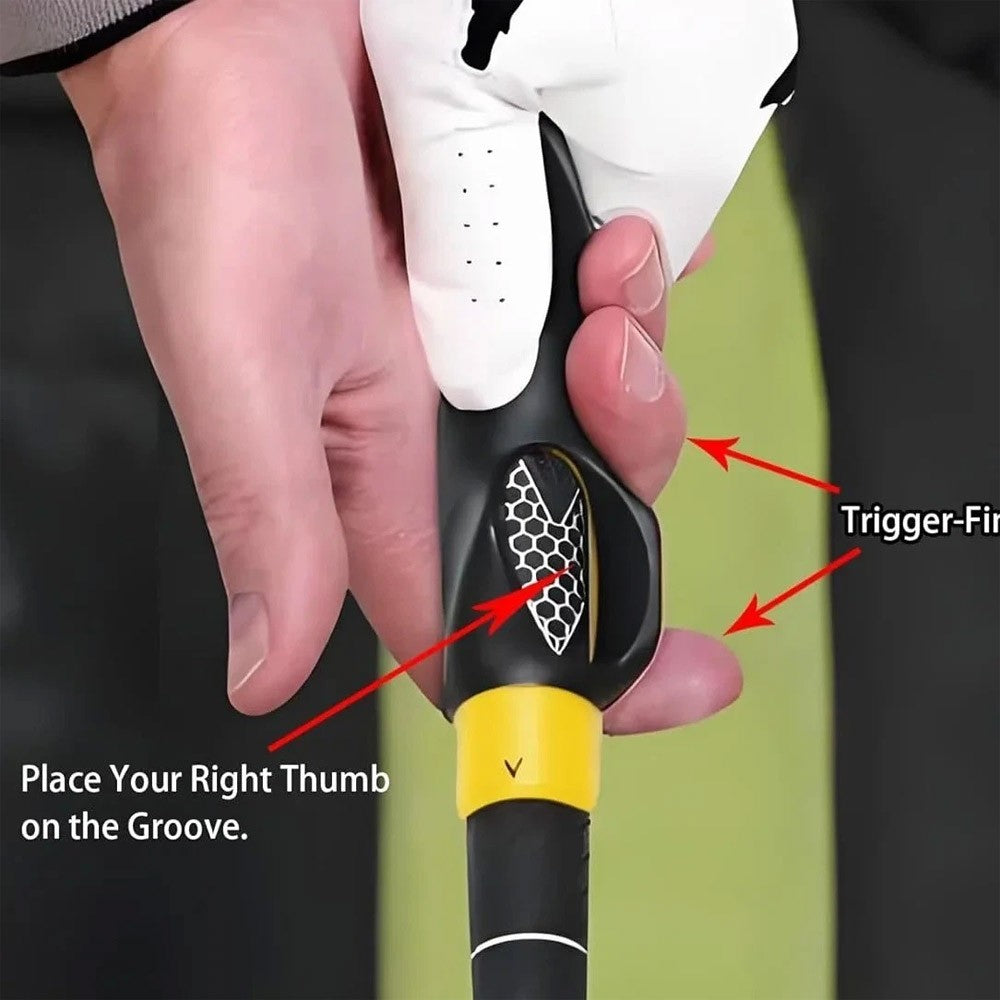 Golf Grip Trainer Aid Attachment for Right & Left Handed Beginners Outdoor Practice