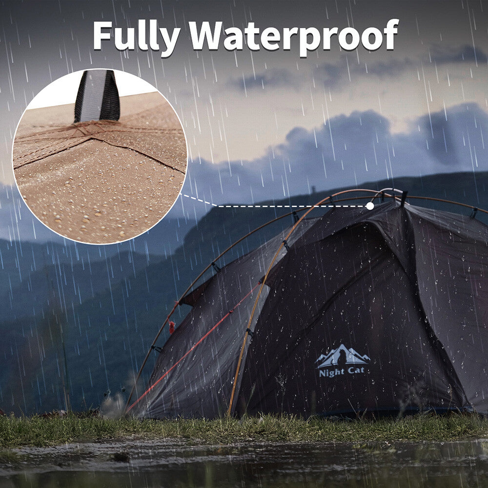 2 Person Camping Tent for Hiking Mountain Hunting 4 Seasons Waterproof