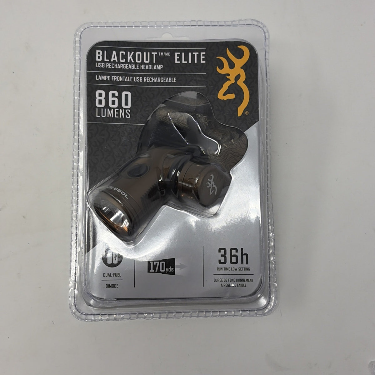 Browning Blackout Elite Headlamp - USB-C Rechargeable 860 Lumens