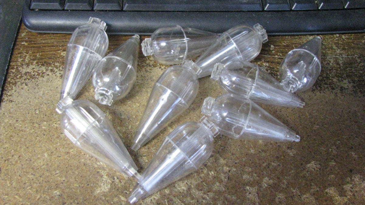 Water Fillable Casting Bubbles Set - Clear 10 Pack for Casting & Fish Attracting