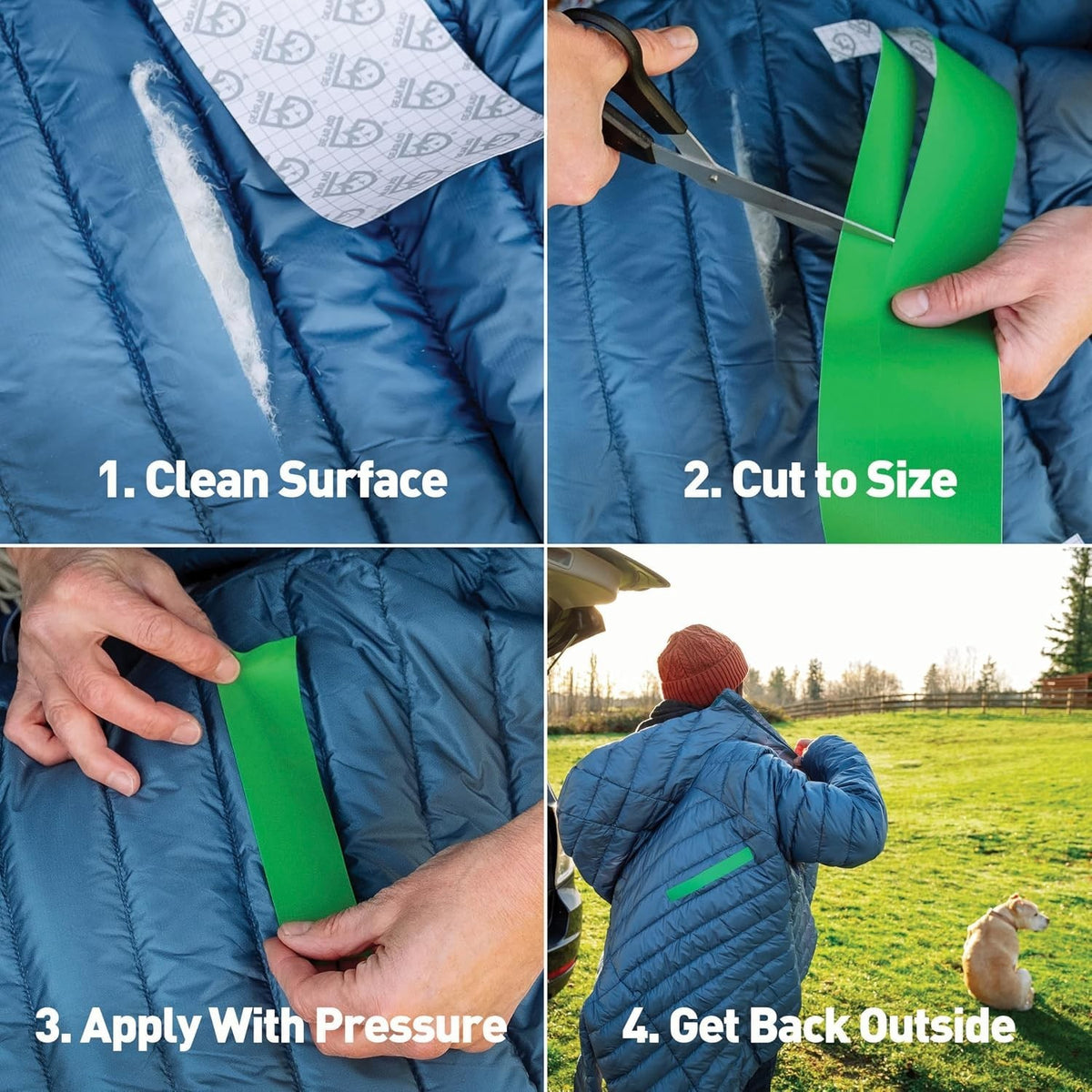 Outdoor Gear Repair Tape - Waterproof Fabric and Vinyl Patch Roll