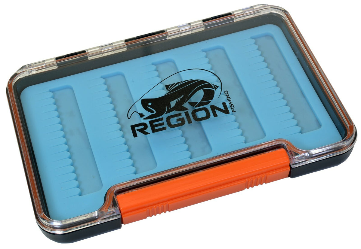 Waterproof Fly Box with Silicone Insert - Compact, Dry, 77 Slots for Dry Flies & Midges