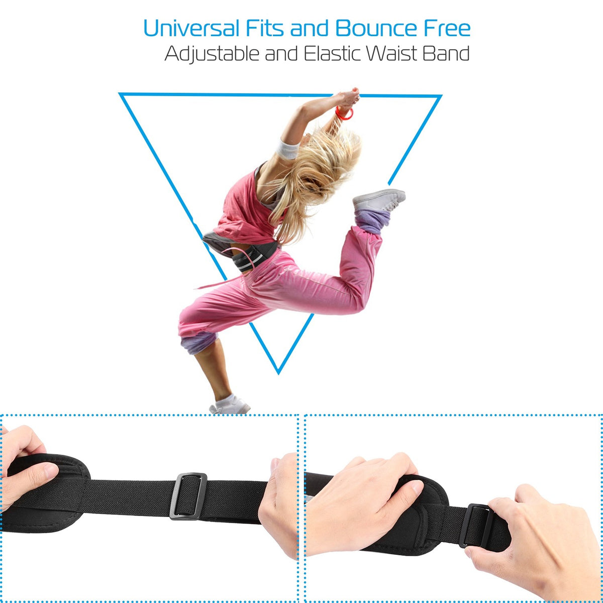 Waterproof Running Waist Bag with Adjustable Zip Belt for Sports & Jogging