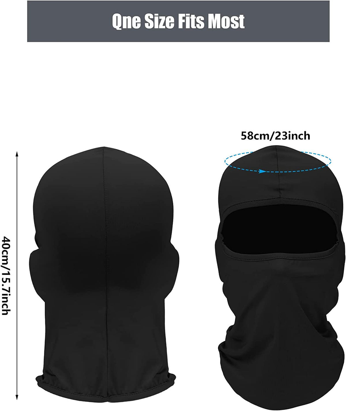 3-Pack Balaclava Face Cover Mask for Cold Weather Motorcycle Skiing UV Protection