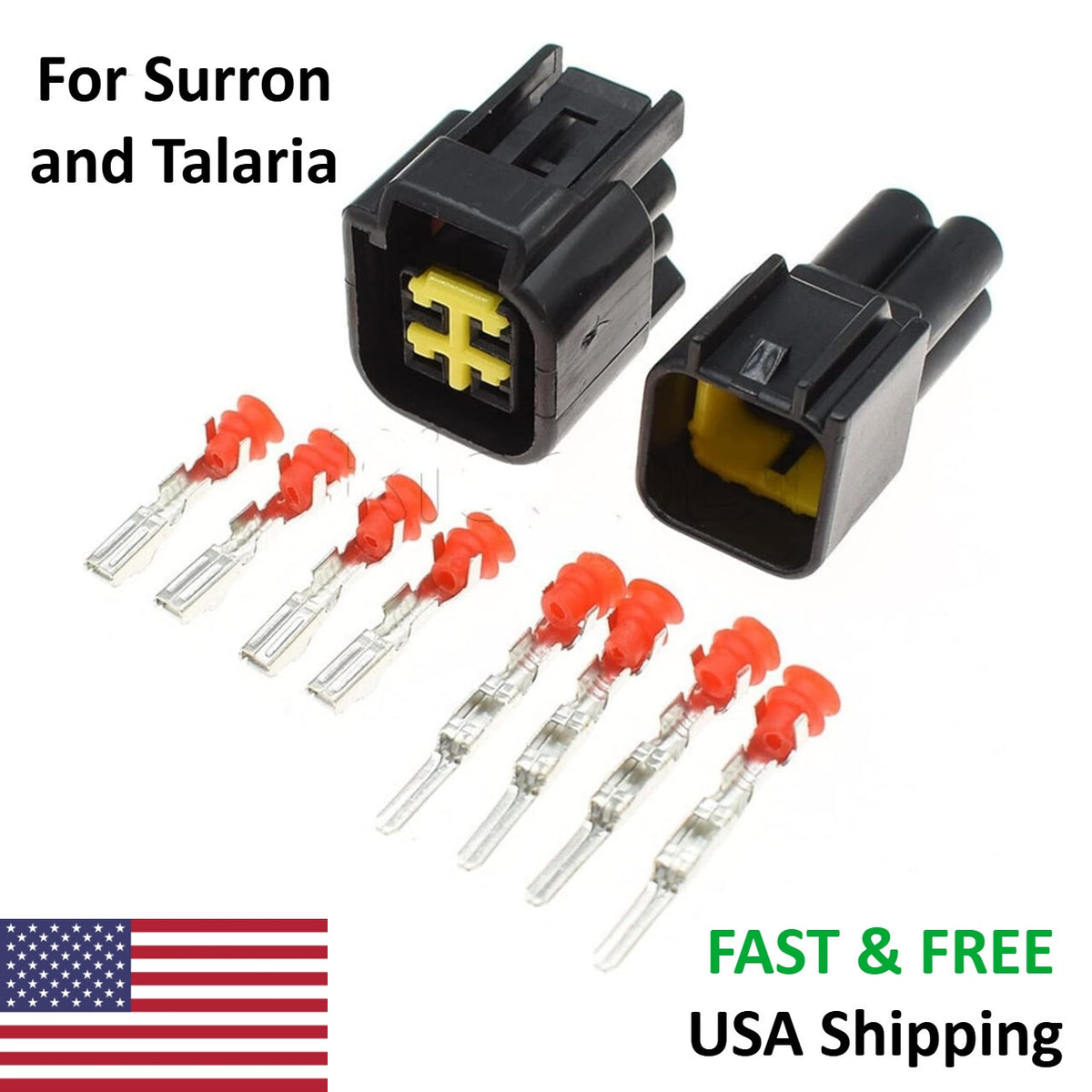 Waterproof 4 Pin Connector Set for E-Motos - Surron & Talaria Wiring