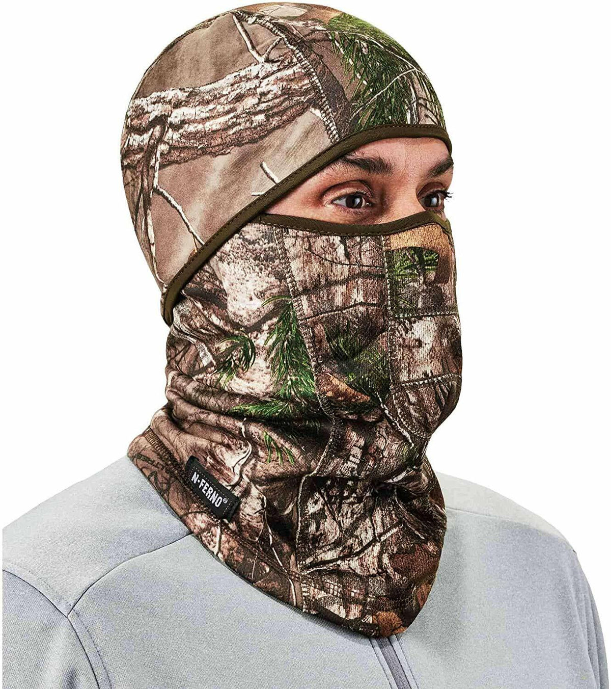 Thermal Fleece Ski Mask Balaclava - Full Face Cold Weather Mask, Black & Camo