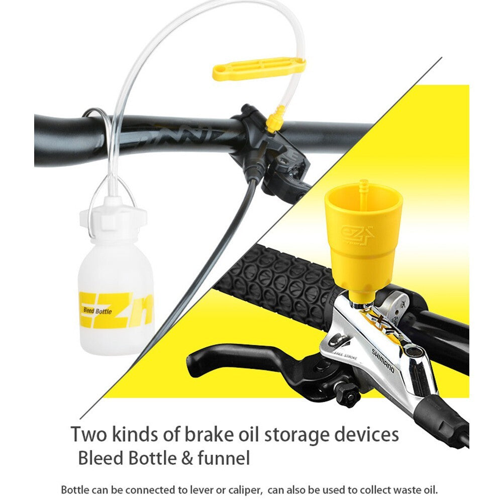 Hydraulic Disc Brake Bleed Kit for Shimano, Tektro, Magura | Bicycle Brake Oil