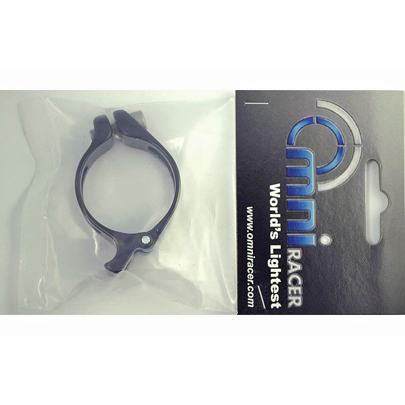 Lightweight Bike Front Derailleur Adapter Clamp - 28.6mm Black