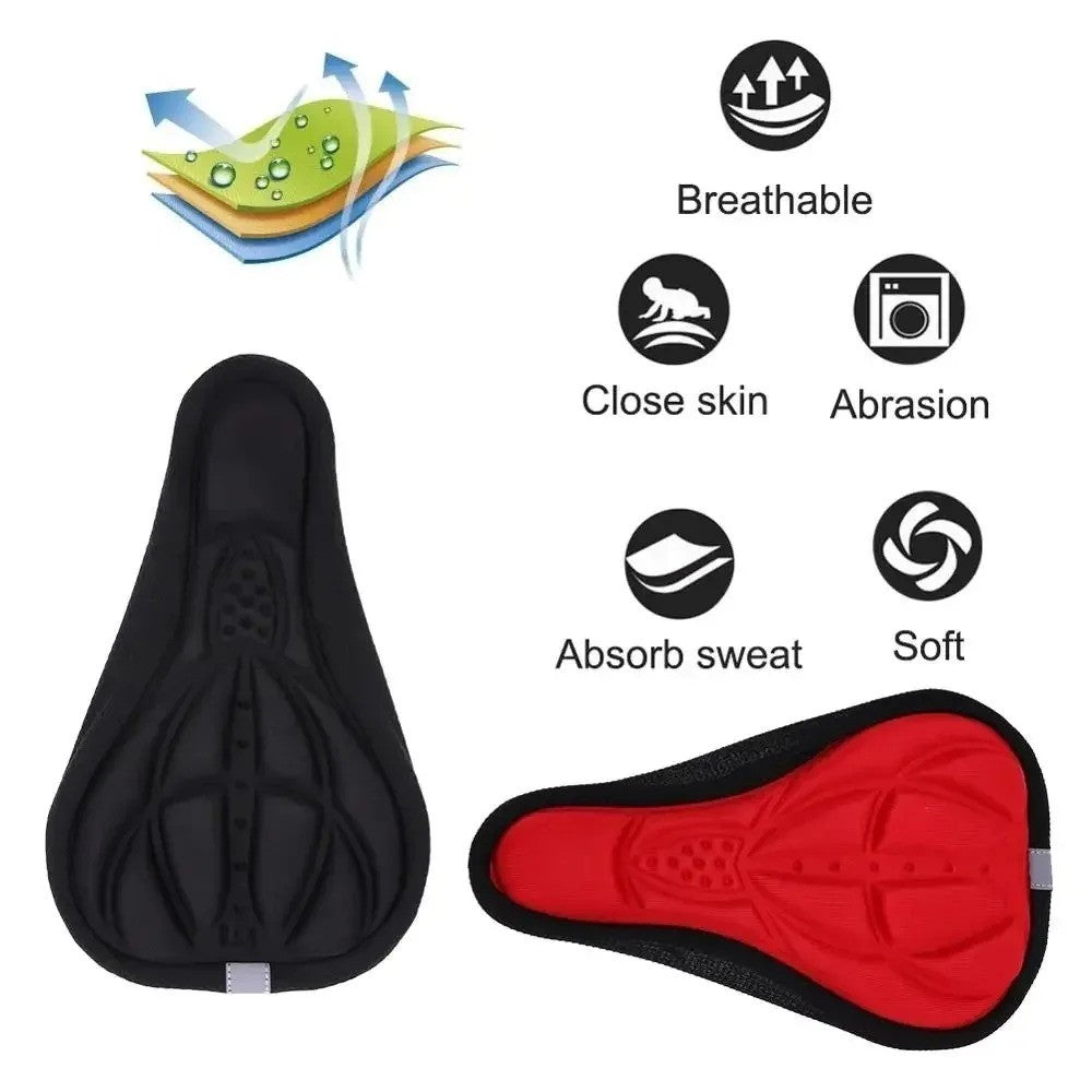 3D Soft Bicycle Saddle Cover - MTB Mountain Bike Seat Cushion Pad