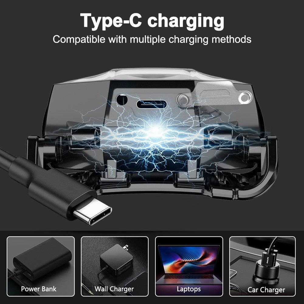 Rechargeable LED Headlamp with Motion Sensor — Ultralight Bright Head Torch for Outdoor & Work
