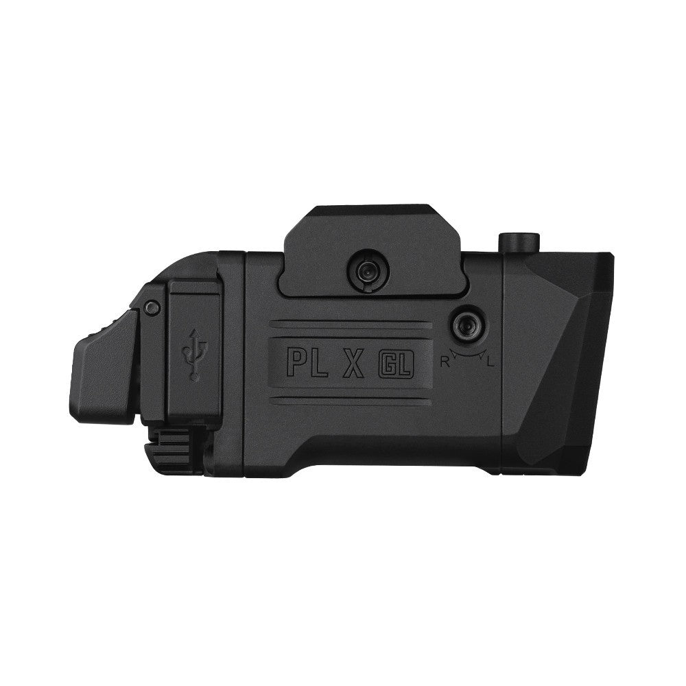 3-in-1 Rail-Mounted Tactical Light with Green Laser, Flood & Spot Brightness