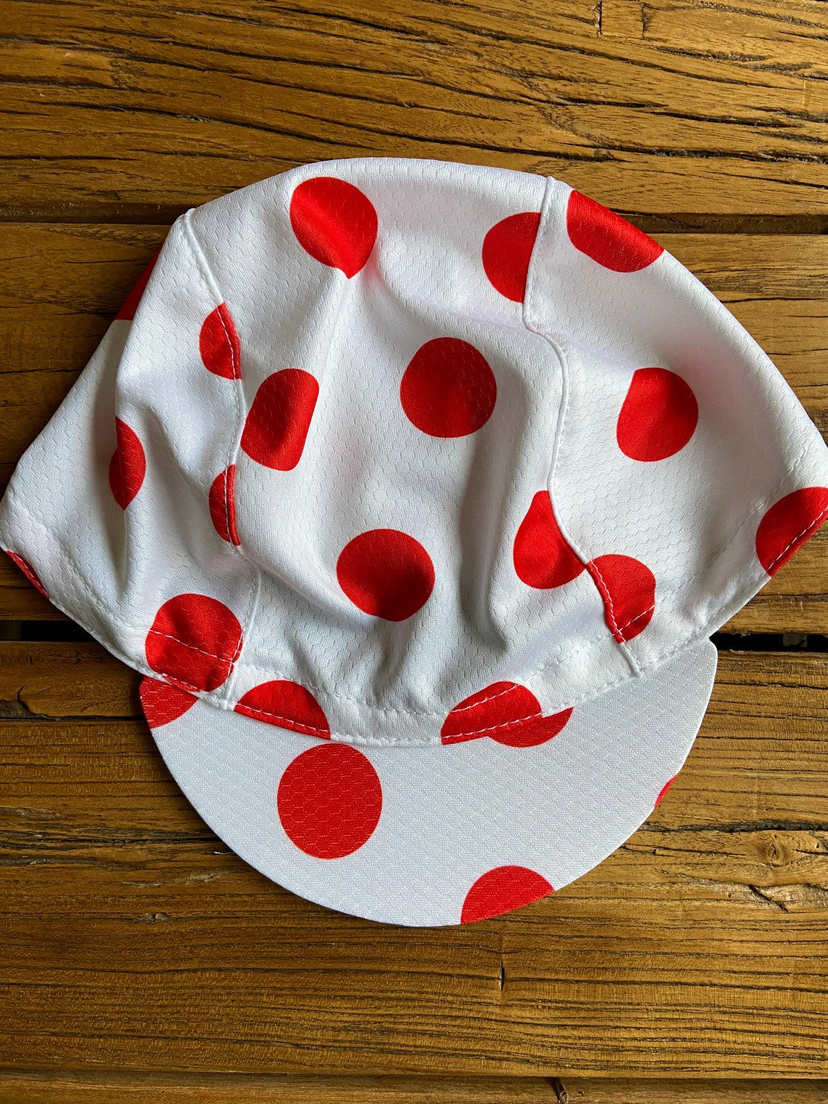 Cycling Cap with Mini Visor - Wicking Polyester, Sun Protection, USA Made