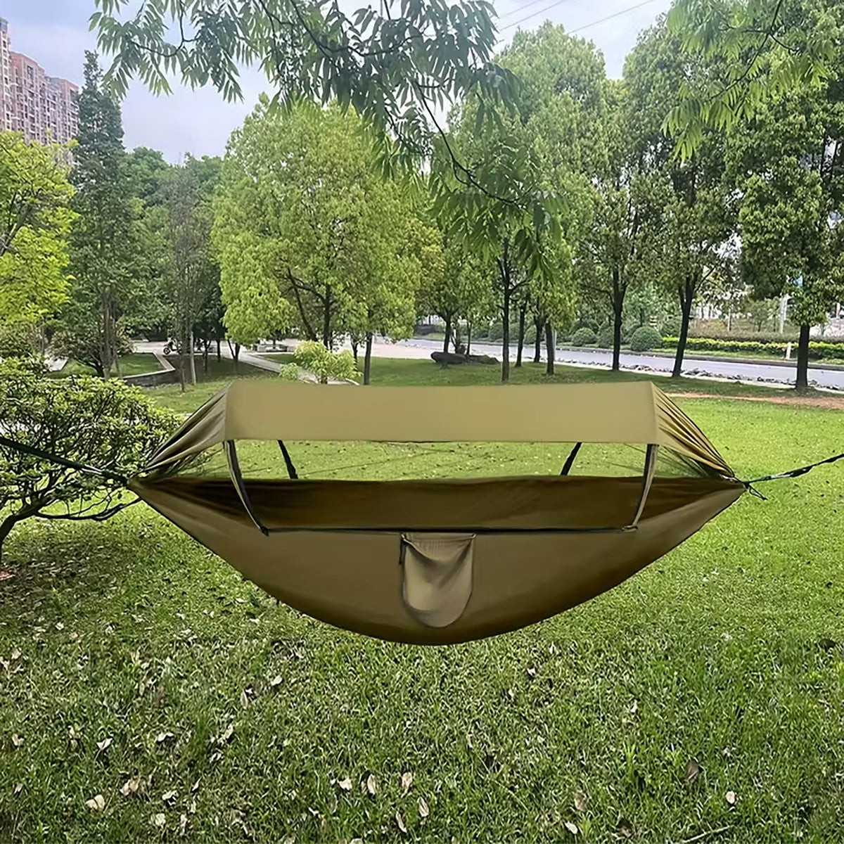 Portable Camping Hammock Tent with Mosquito Net & Rain Fly for 1-2 People
