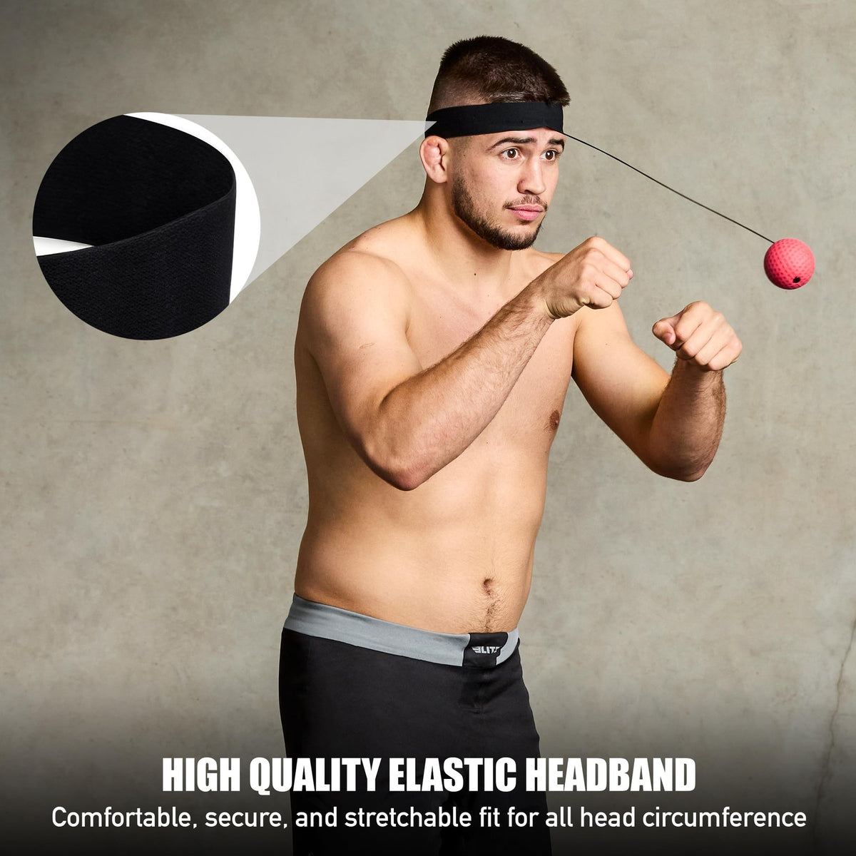 Reflex Ball Trainer for Boxing MMA BJJ - Adjustable Headband & 2 Detachable Balls
