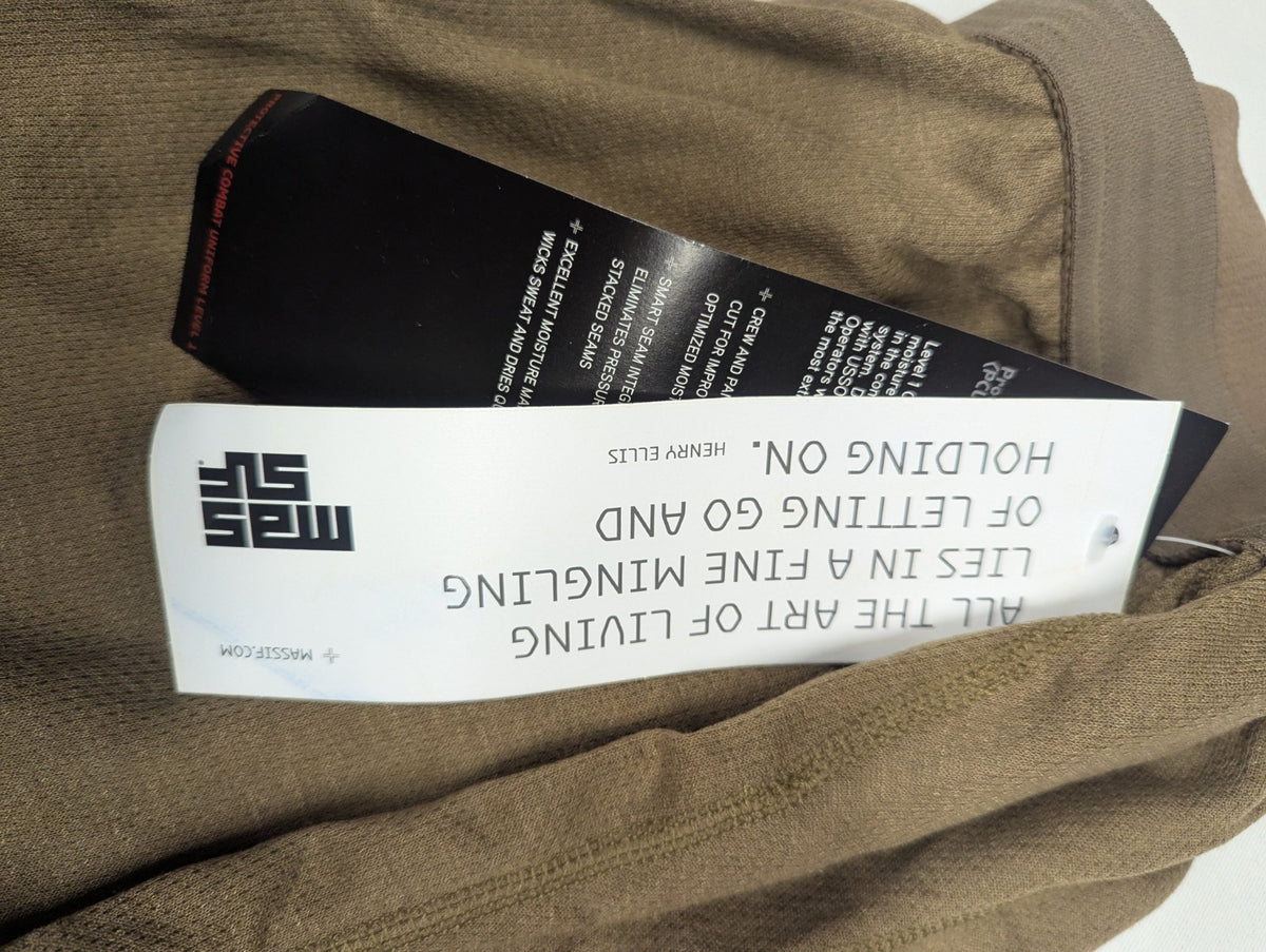 Thermal Base Layer Bottoms for Men - Olive, Size Large, Long Johns