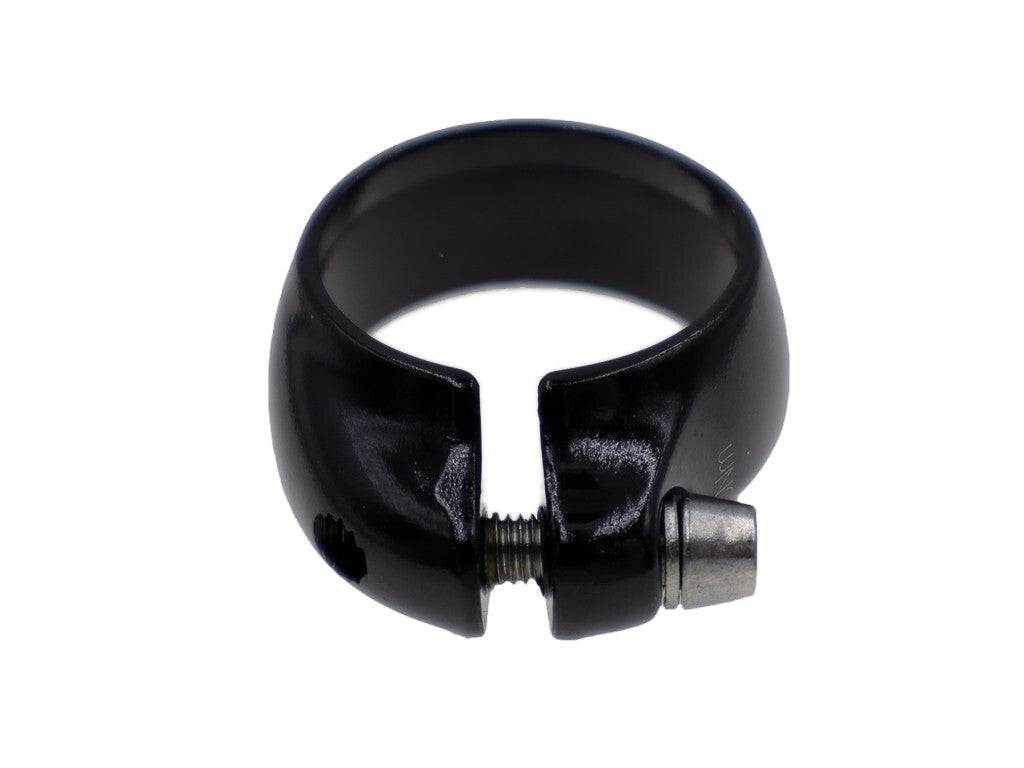 32mm Alloy Bike Seat Post Clamp with Bolt for Seattube - Black