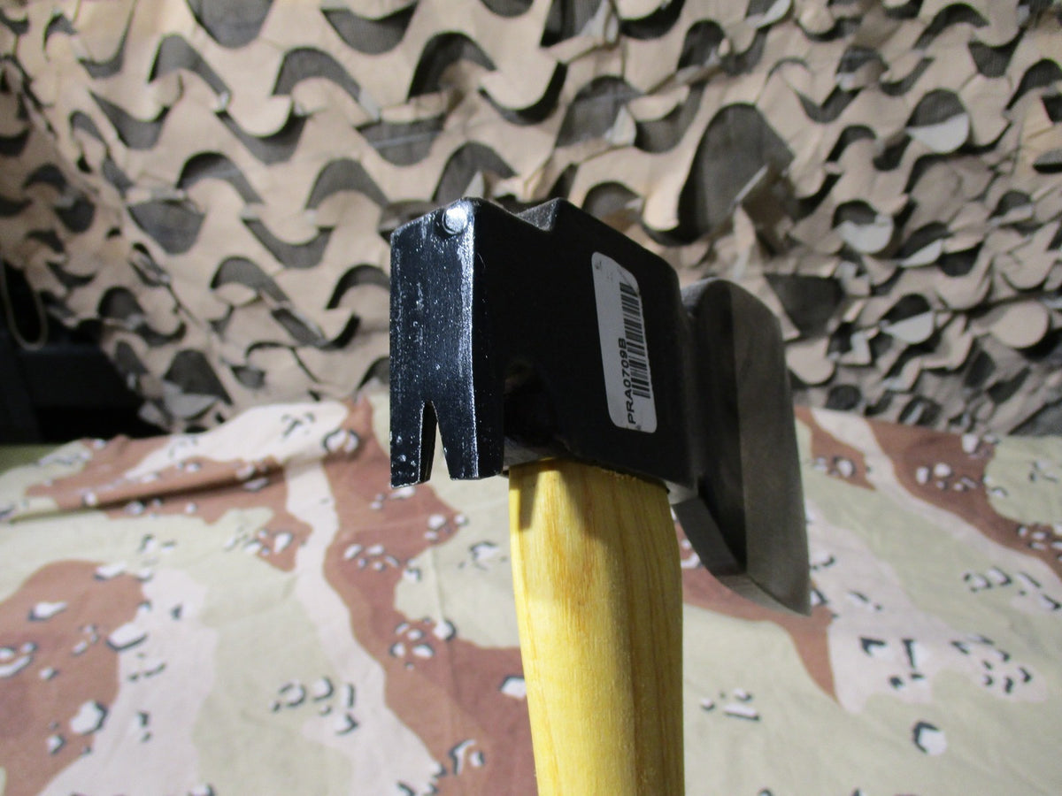 Camping Hatchet with Steel Head and Wooden Handle - Survival Axe, Hammer & Nail Puller