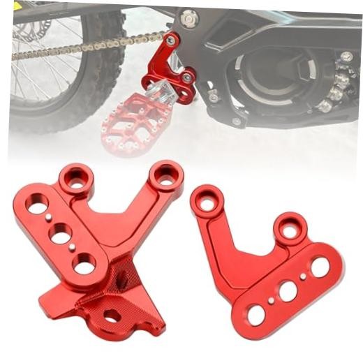 Electric Dirt Bike Foot Peg Brackets for Sur Ron Light Bee X S - Durable Aluminum