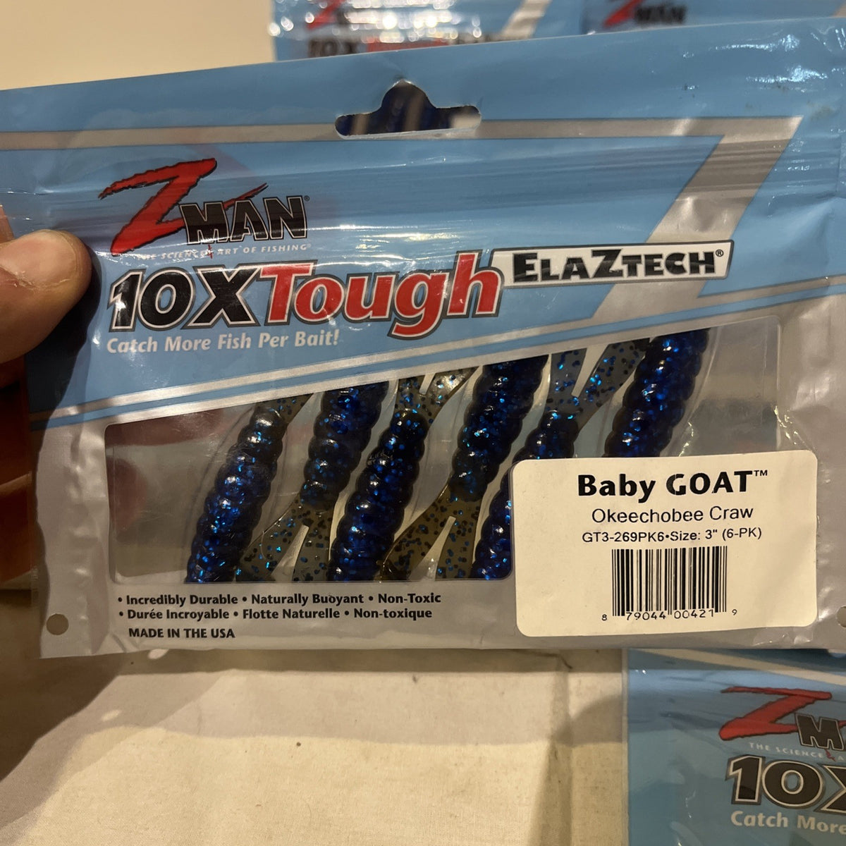 Z Man Baby Goat 3” Okeechobee Craw Bait Pack of 60