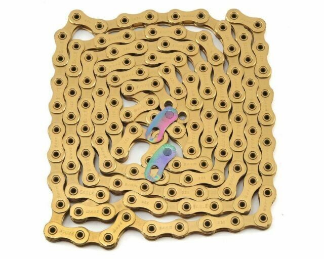 12-Speed Bicycle Chain - SRAM XX1 Eagle Hollow Pin 126 Links Power Lock
