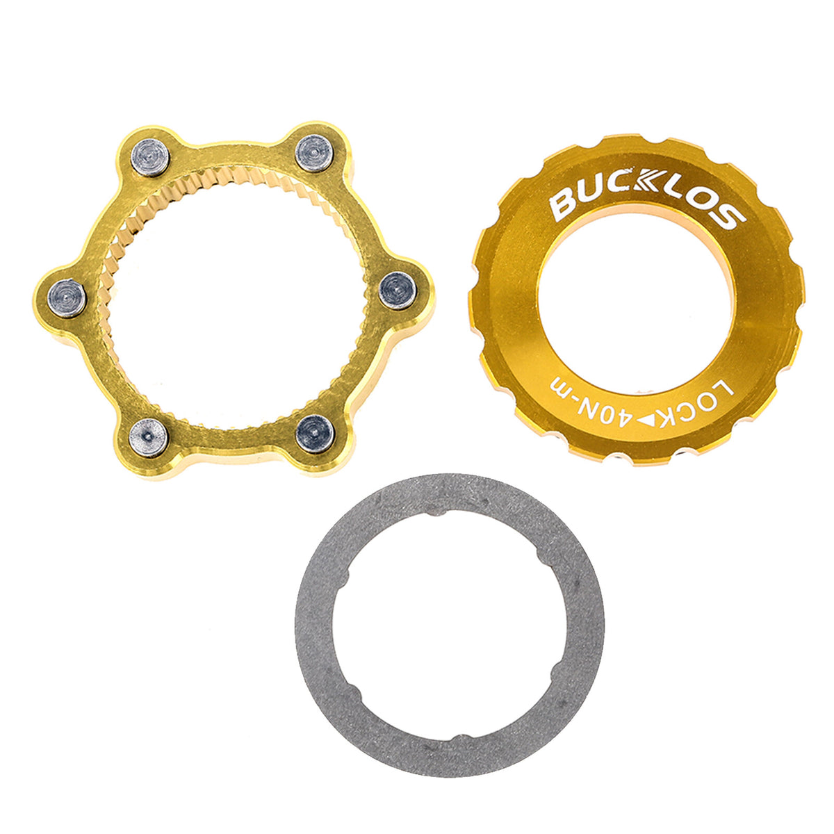 Bike Disc Brake Centerlock Adapter Ring for 6-Bolt Rotor Conversion