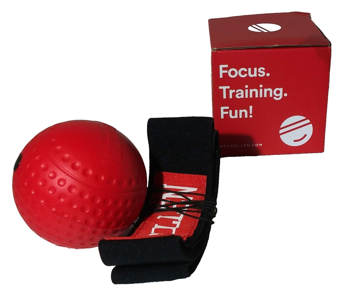 Boxbollen MMA Boxing Target Practice Ball with App - Red
