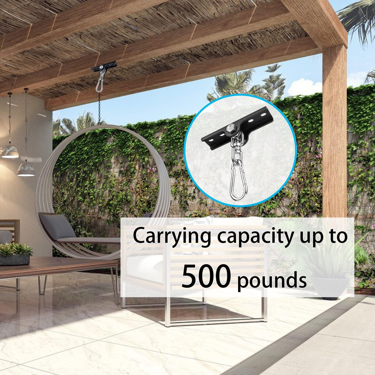 Heavy Duty Metal 360 Swivel Swing Hangers for Playground and Gym Mounts