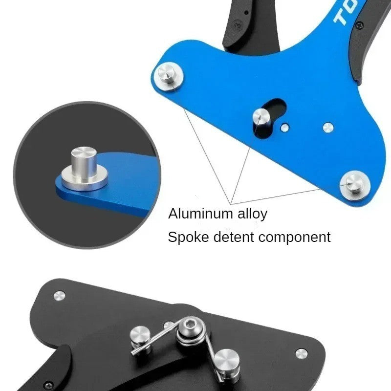 Bicycle Spoke Tension Meter Aluminum Alloy Wheel Tensiometer Tool for Road and Mountain Bikes