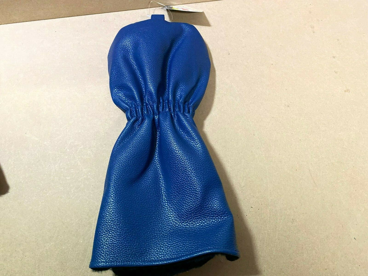 Golf Driver Headcover Premium PU Leather Navy Fits Up to 460CC Drivers