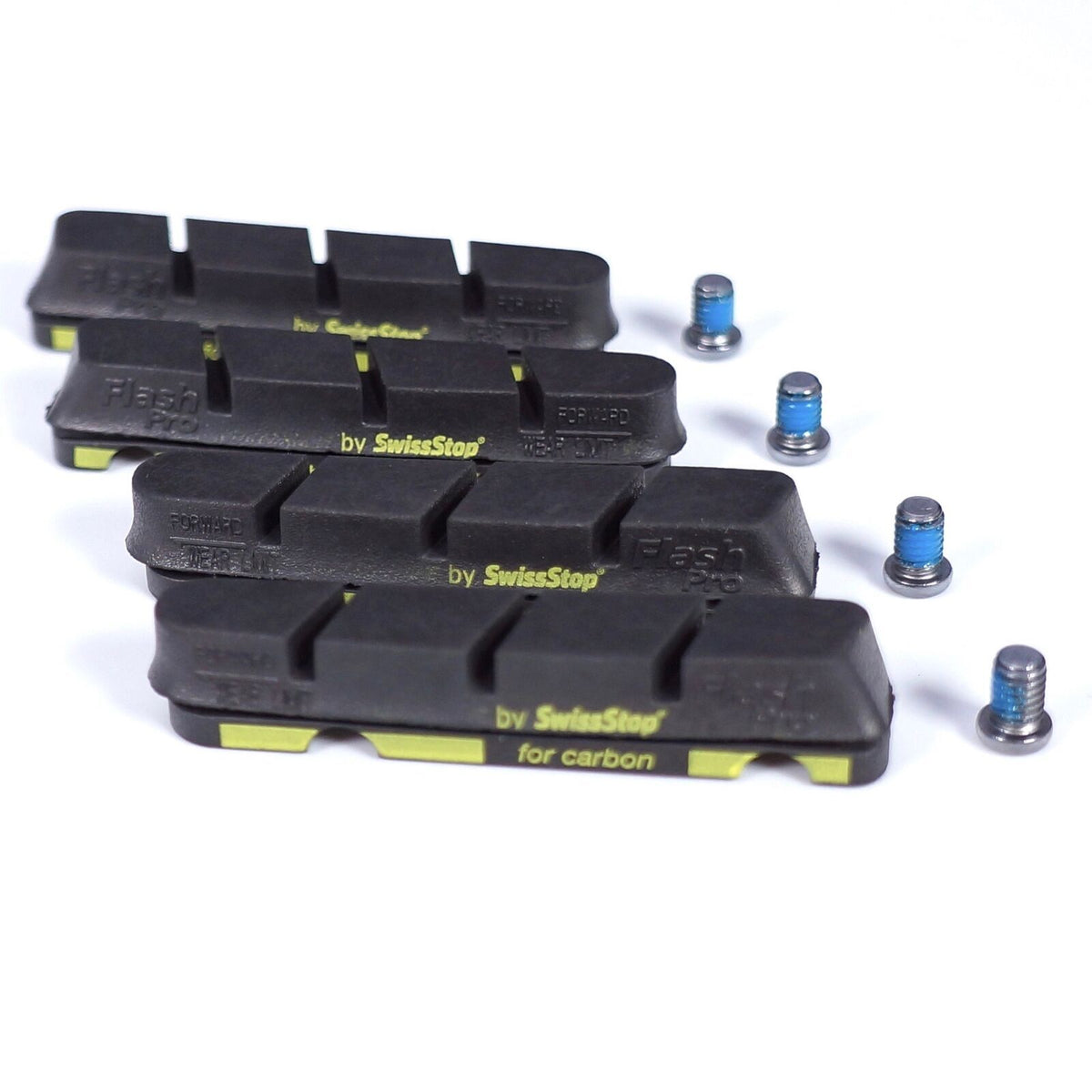 Carbon Rim Brake Pads for Cycling - SwissStop Flash Pro Black Prince 2/4 pcs