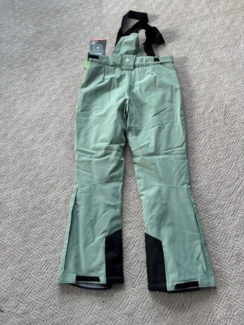 Women's Waterproof Ski Snow Pants with Detachable Straps Size 8