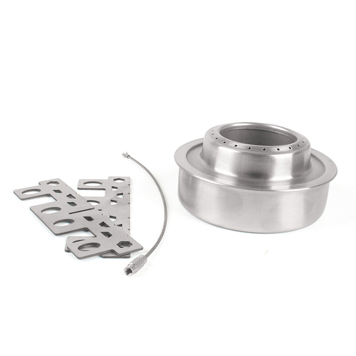 Mini Stainless Steel Camping Alcohol Stove with Cross Stand
