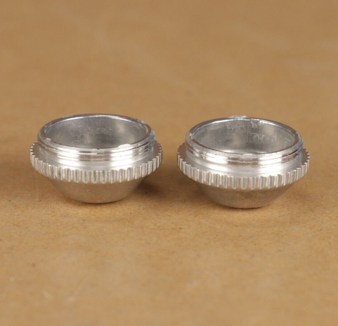 Set of 2 Aluminum Bicycle Pedal Dust Caps for Vintage Campagnolo & Shimano Pedals