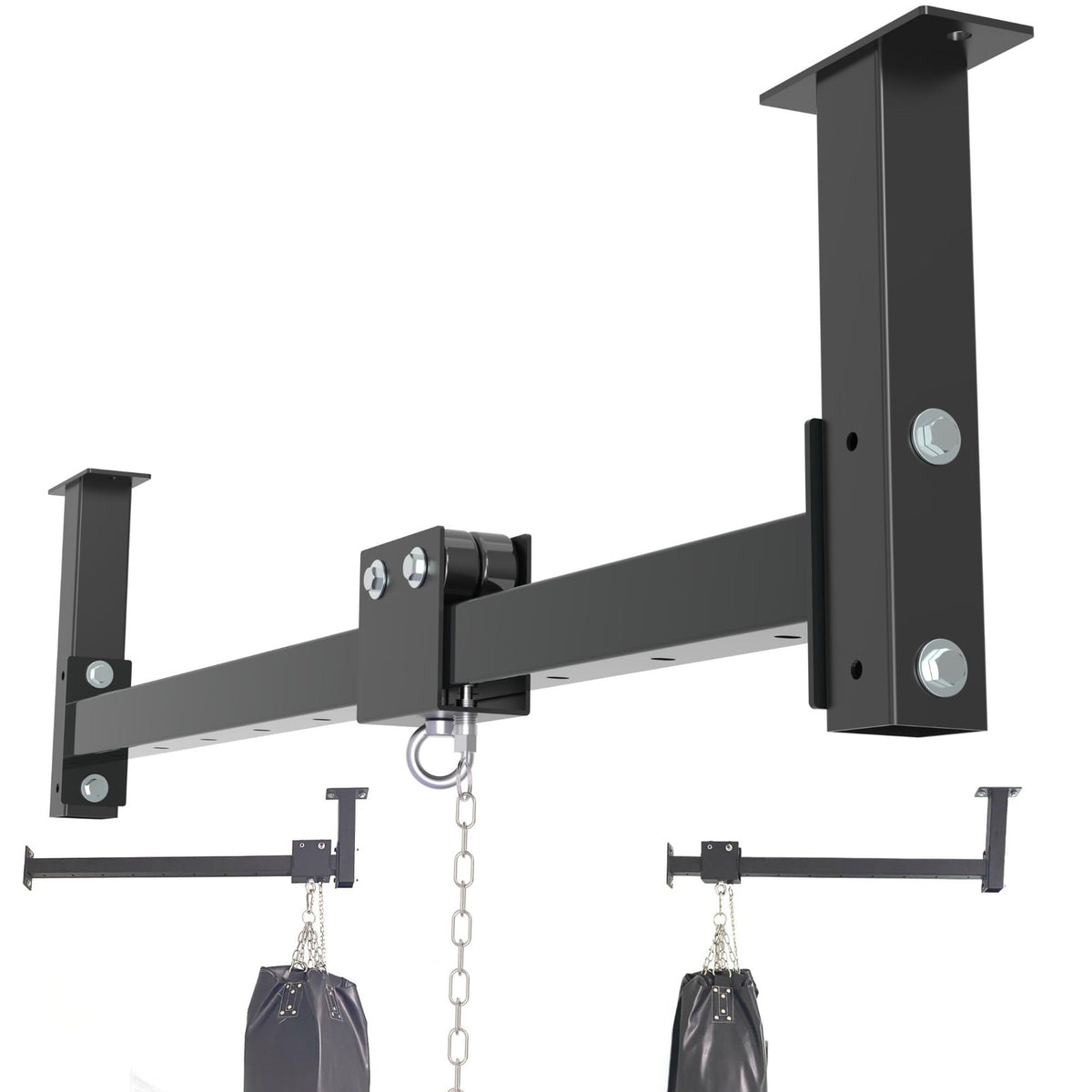 Wall Ceiling Heavy Bag Mount 44'' Roller Hanger - 300 lb Capacity