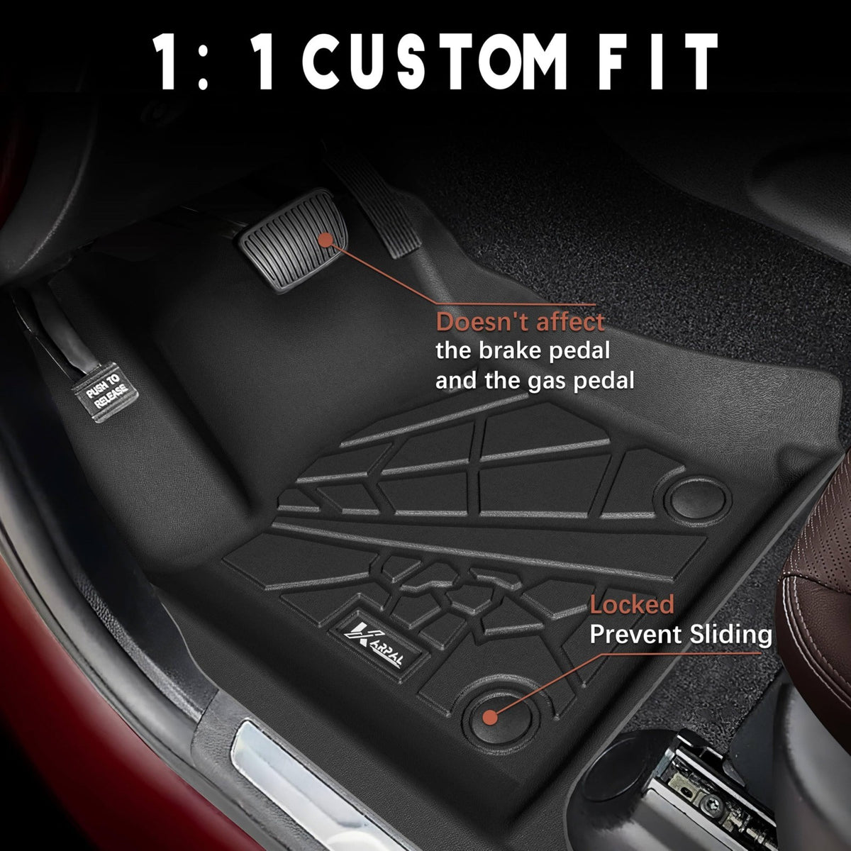 KARPAL Custom Fit Floor Mats & Cargo Liner for Jeep Grand Cherokee 2016-2022